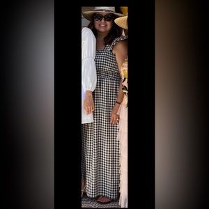 Women's Gingham Maxi Dress